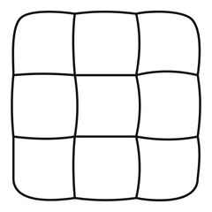 Chess cake icon. Outline illustration of chess cake vector icon for web design isolated on white background