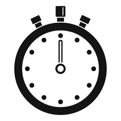 Obraz premium Stopwatch icon. Simple illustration of stopwatch vector icon for web design isolated on white background