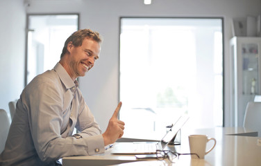 Fototapeta premium Businessman in the office