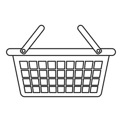 Clothes basket icon. Outline illustration of clothes basket vector icon for web design isolated on white background