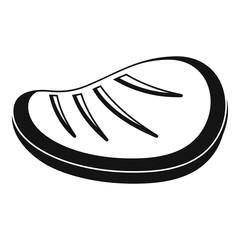 Protein steak icon. Simple illustration of protein steak vector icon for web design isolated on white background