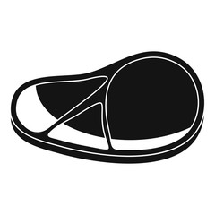 Raw steak icon. Simple illustration of raw steak vector icon for web design isolated on white background