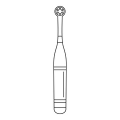 Brand electric toothbrush icon. Outline illustration of brand electric toothbrush vector icon for web design isolated on white background