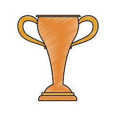 Trophy cup symbol vector illustration graphic design