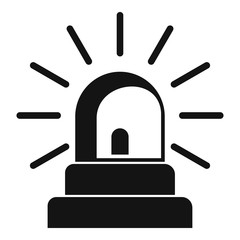 Siren icon. Simple illustration of siren vector icon for web design isolated on white background