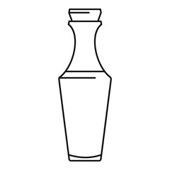 Glass bottle icon. Outline illustration of glass bottle vector icon for web design isolated on white background