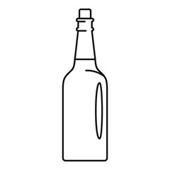 Fine olive oil bottle icon. Outline illustration of fine olive oil bottle vector icon for web design isolated on white background