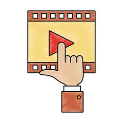Video player symbol vector illustration graphic design