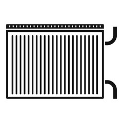 Modern radiator icon. Simple illustration of modern radiator vector icon for web design isolated on white background