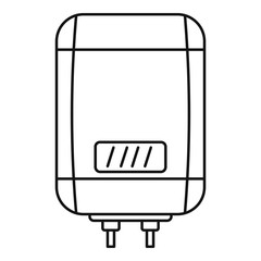 Digital panel boiler icon. Outline illustration of digital panel boiler vector icon for web design isolated on white background