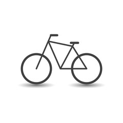 Fototapeta premium Bicycle icon. Vector illustration on white background.