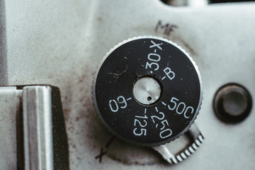 old camera macro photo