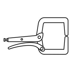 Electrical cable tool icon. Outline illustration of electrical cable tool vector icon for web design isolated on white background