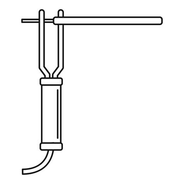 Welding electrode icon. Outline illustration of welding electrode vector icon for web design isolated on white background