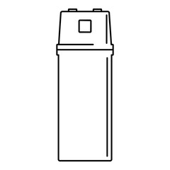 Electric starter icon. Outline illustration of electric starter vector icon for web design isolated on white background