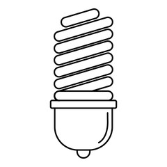 Light bulb icon. Outline illustration of light bulb vector icon for web design isolated on white background