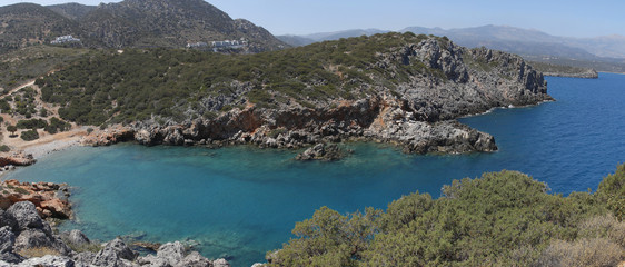 Mirabello Bucht, Insel Kreta, Griechenland, Europa, Panorama