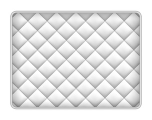 Memory foam mattress mockup. Realistic illustration of memory foam mattress vector mockup for web design isolated on white background