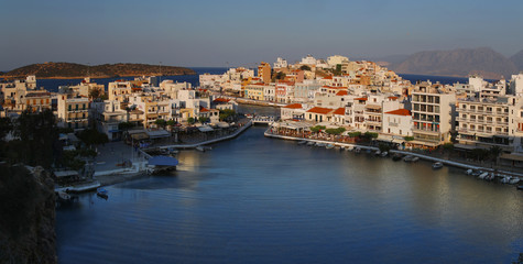 Fototapeta na wymiar Agios Nikolaos, Insel Kreta, Griechenland, Europa, Panorama