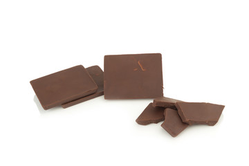 chocolate isolated on white background
