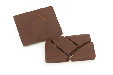 chocolate isolated on white background
