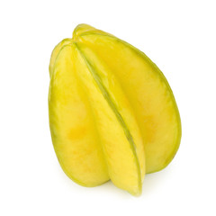 star apple. star fruit isolated on white background