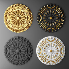gold ceiling rosette