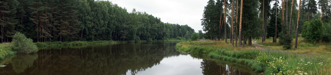 Fototapeta na wymiar Panorama of river