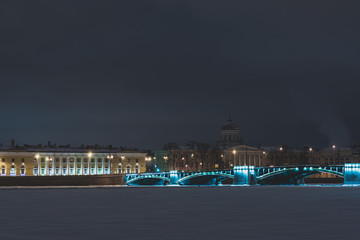view of winter St. Petersburg