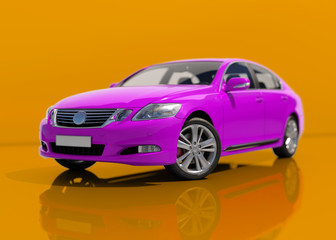 Modern Generic Sedan Car