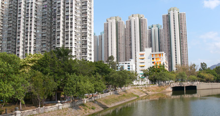 Fototapeta na wymiar Hong Kong residential building