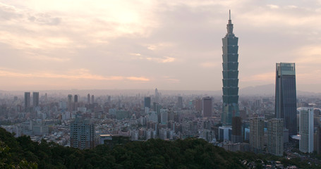 Fototapeta na wymiar Taipei city