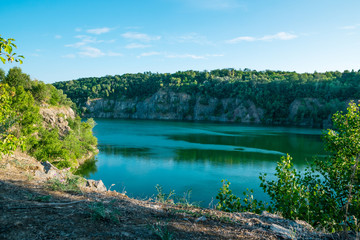 Obraz premium Picturesque mountain lake in the Rocky Mountains of Colorado, USA