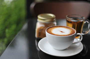 Coffee, drink in the morning.