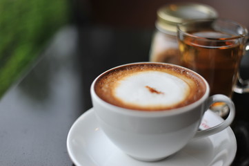 Coffee, drink in the morning.