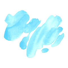 Vector hand drawn watercolor brush stain. Colorful painted stroke. Watercolor effect brushed background.