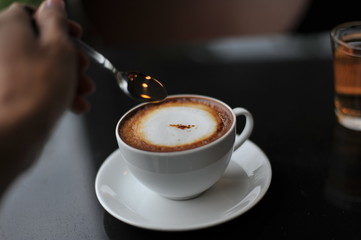 Coffee, drink in the morning.