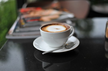 Coffee, drink in the morning.