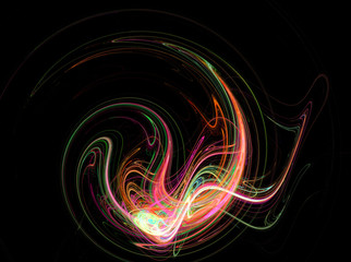 abstract multicolored fractal pattern