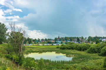 Beautiful landscape in the ancient city of Suzdal, Russia.