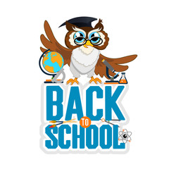 school background with owl
