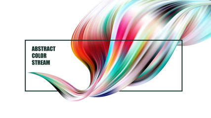 Abstract colorful vector background, color flow liquid wave for design brochure, website, flyer.