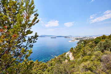 view of the port of Toulon, seyne-sur-mer and seaside of rade de - 214652353