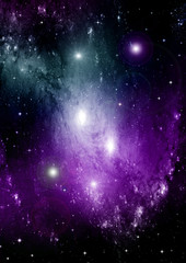 galaxy in a free space