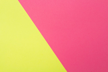 Yellow and pink color texture paper background. Geometric paper background.