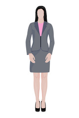Fototapeta premium businesswoman cartoon shape vector design
