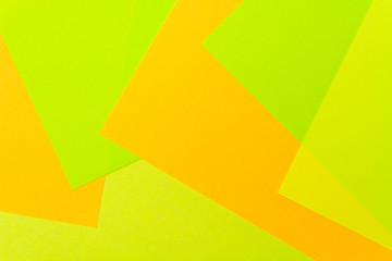 Yellow, orange and green color texture paper background. Geometric paper background, pastel colors .