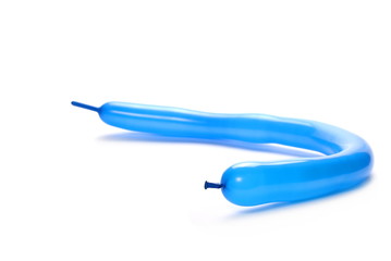 Colorful balloons in abstract shapes, isolated on white background