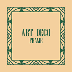 Art deco frame