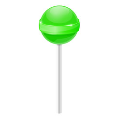 Lollipop. Green candy